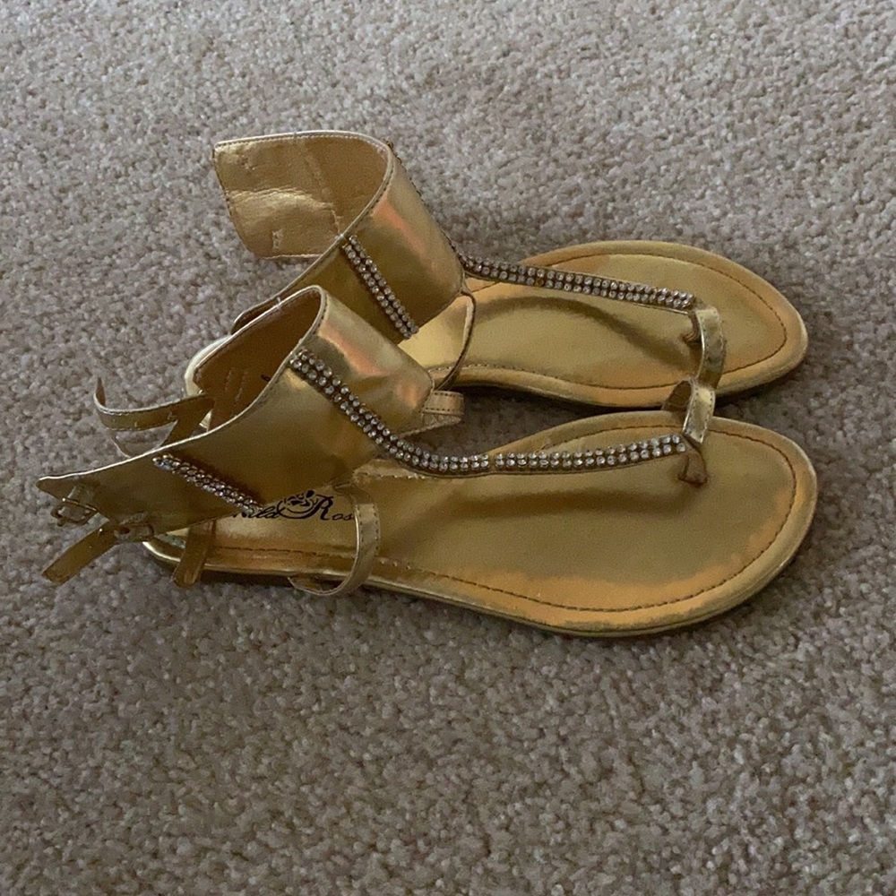 Wild Rose Gold Sandals